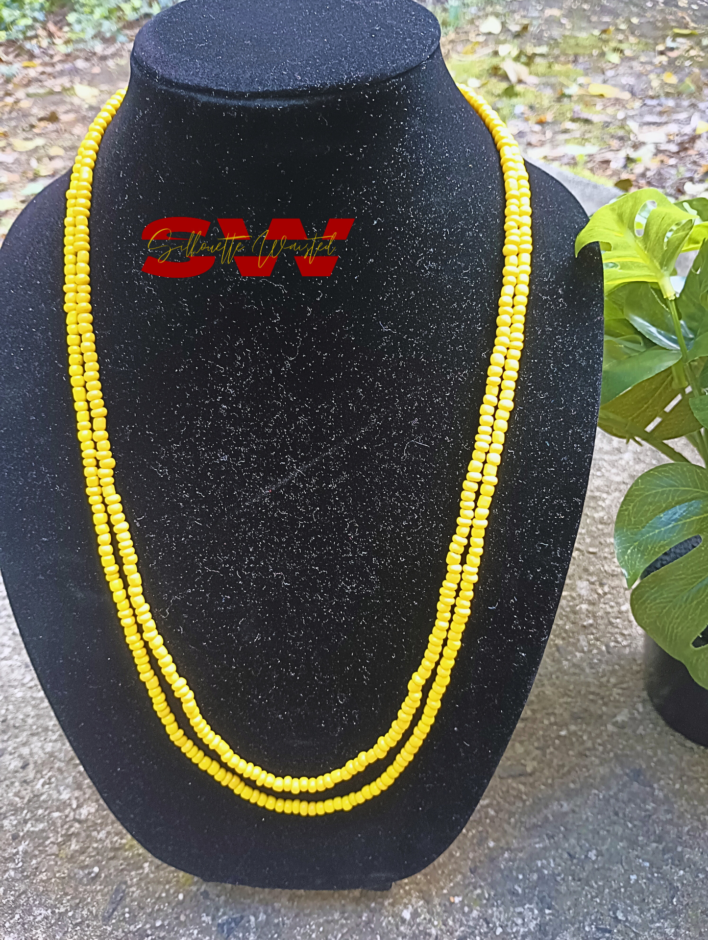 Yellow solid Necklace