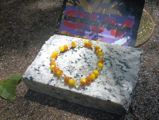 Yellow crystal bracelet