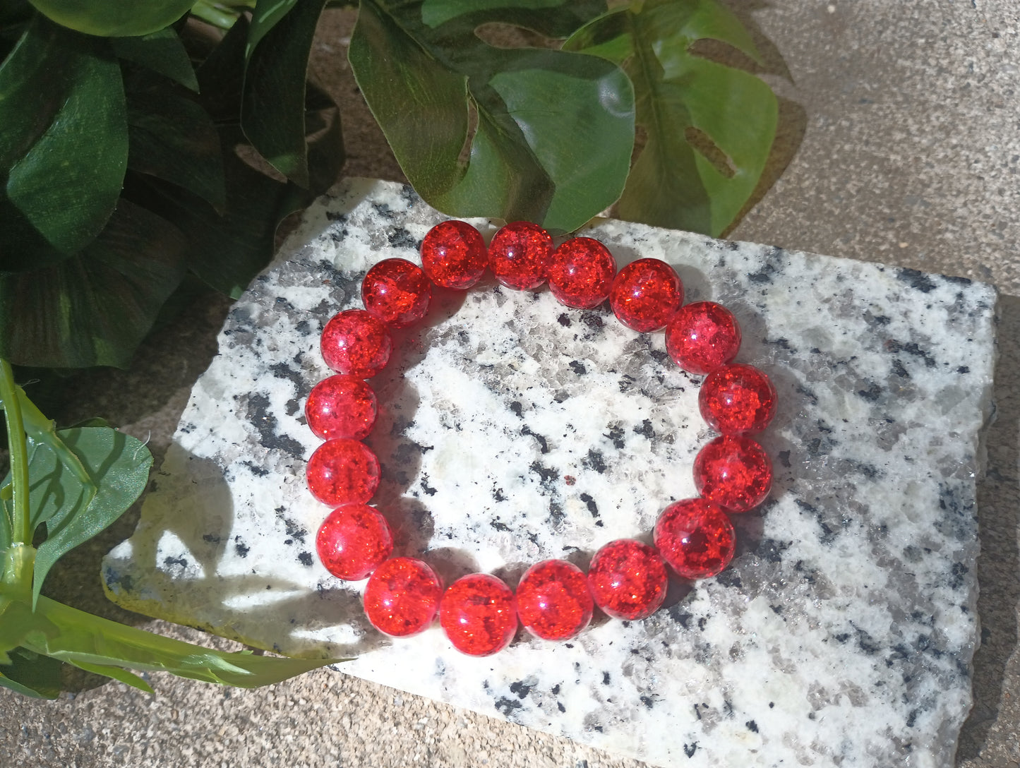 bigRED beaded bracelet