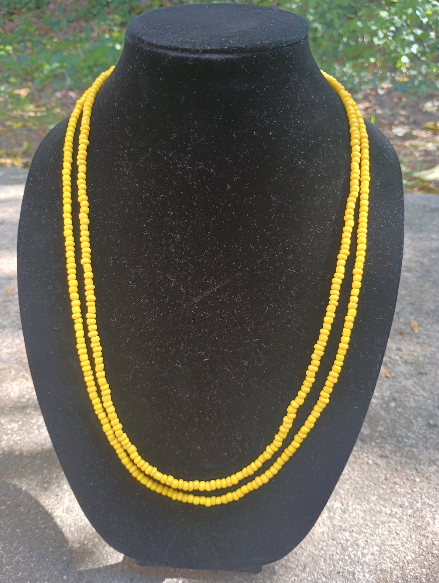 Yellow solid Necklace