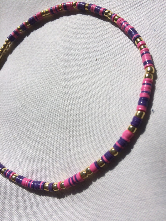 PurPink Waisted Anklet 10"