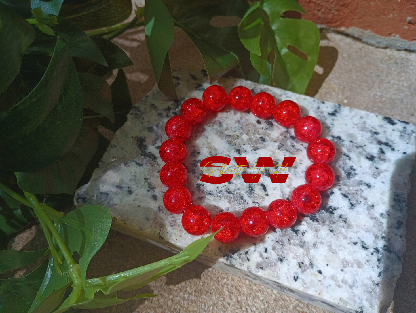 bigRED beaded bracelet