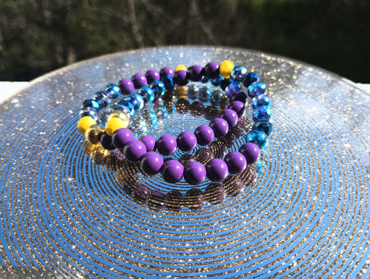 "Royal Joyful feels" Stretch bracelet